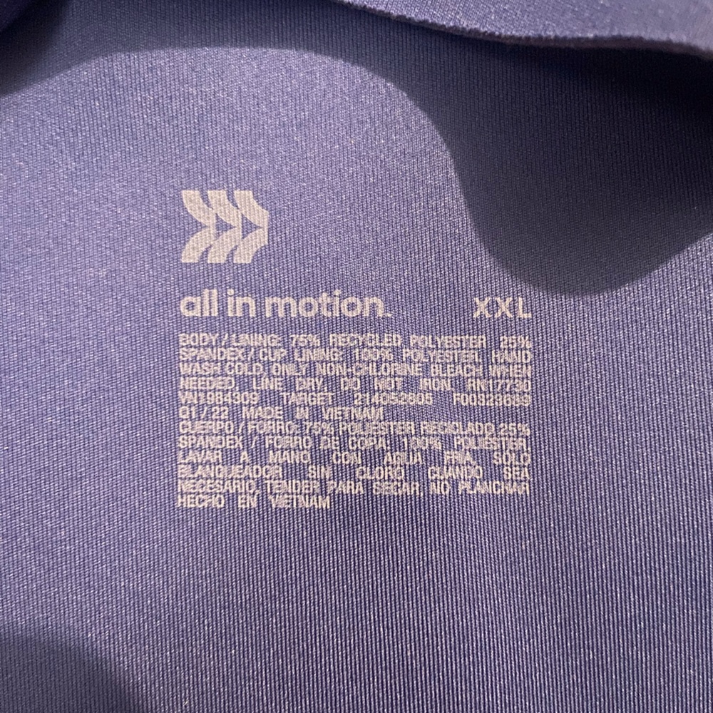 All in Motion Vibrant Blue Women's Bra - Picture 4 of 4